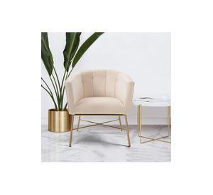 Poltrona Sitial Terciopelo Navona Beige