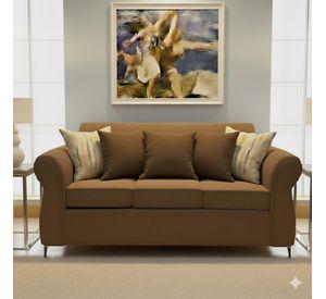 Living Singapur 311 cafe sofa 3 cuerpos + 2 poltronas resortes