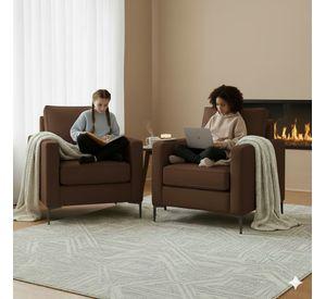 Living Singapur 311 cafe sofa 3 cuerpos + 2 poltronas resortes