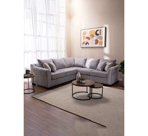 Seccional Bruselas 3.2 Chenille Gris Claro