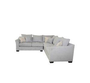 Seccional Bruselas 3.2 Chenille Gris Claro