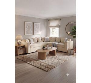 Seccional 6 Cuerpos Baco Beige Resorte Pocket