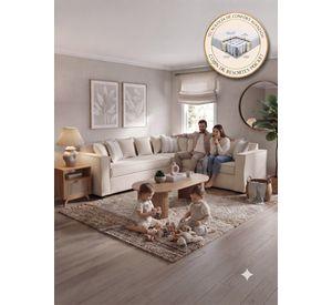 Seccional 6 Cuerpos Baco Beige Resorte Pocket
