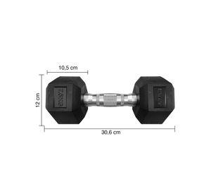 Mancuerna Hexagonal 7,5 Kg Negro