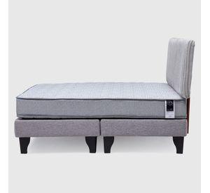 Cama Feel + Respado Rest 2 Plaza - Gris