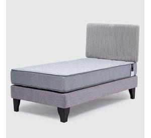 Cama Feel + Respado Rest 1.5 Plaza -  Gris
