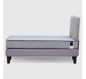 Cama Feel + Respado Rest 1.5 Plaza - Gris
