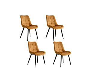 Pack 4 Sillas de Comedor Cucuta Café