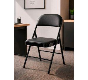 Silla Plegable Acolchada Negra Fold