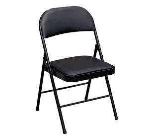 Silla Plegable Acolchada Negra Fold