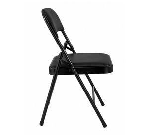 Silla Plegable Acolchada Negra Fold