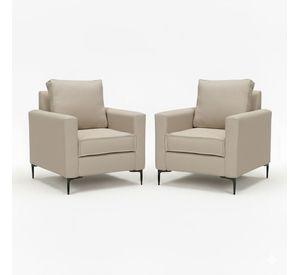 Juego de Poltronas Arthur Beige