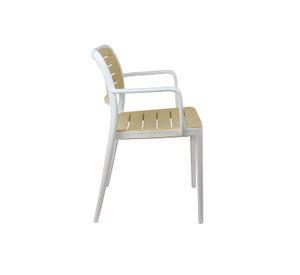 Silla Terraza Plástica Sahara Blanca