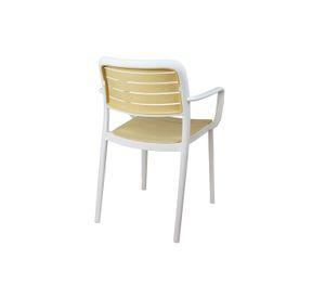 Silla Terraza Plástica Sahara Blanca