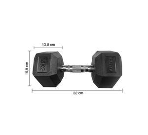 Mancuerna Hexagonal 15 Kg Negro