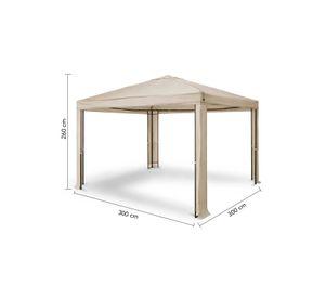 Toldo Premium Terraza 3x3m estructura metalica Beige