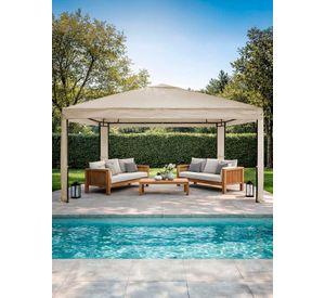 Toldo Premium Terraza 3x3m estructura metalica Beige