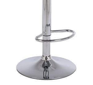 Pack de 2 Pisos de Bar Loft con Respaldo y Reposapiés Gris