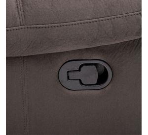 Berger Reclinable Living Martell Gris + Mesa Lateral Blanca
