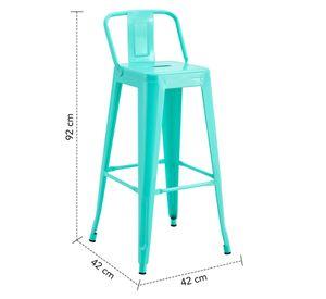 Silla Alta Metal Menta