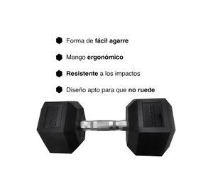 Mancuerna Hexagonal 20 Kg Negro