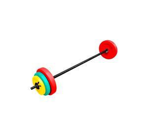 SET PESAS 20 KG BARRA 1.2 MTS + DISCOS DE COLORES