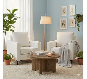 Juego de Poltronas Arthur Blanco