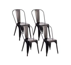 Pack 4 Sillas Tolix Vintage Negro