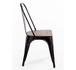 Silla Tolix Vintage Asiento Madera
