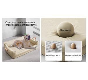 Cama sofá perro 22x70x40 cm M beige