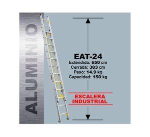 Escalera telescópica EAT-24 650 cm 24 peldaños