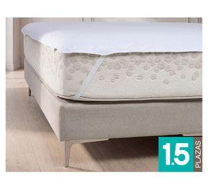 Cubrecolchón New Light blanco 1.5 plazas