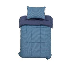 Plumón Bicolor azul 1.5 plazas