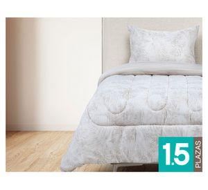 Plumón Soft Touch estampado 1.5 plazas