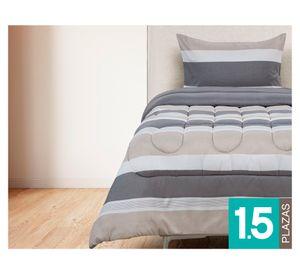 Plumón Soft Touch estampado 1.5 plazas