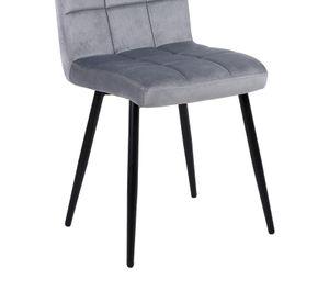 Pack de 4 Sillas de Comedor Modernas Novahus Velvet Gris
