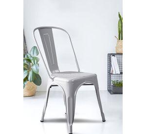 Silla de Bar Metal Tolix Gris