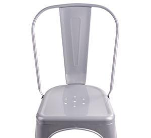 Silla de Bar Metal Tolix Gris