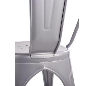 Silla de Bar Metal Tolix Gris