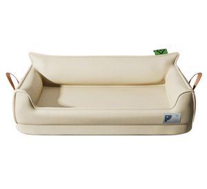 Cama sofá impermeable perro 20x54x40 cm S beige