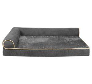 Cama sofá ortopédica perro 19x100x65 cm XL gris