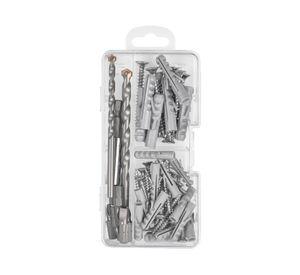 Set brocas-tornillos-tarugos 65 piezas