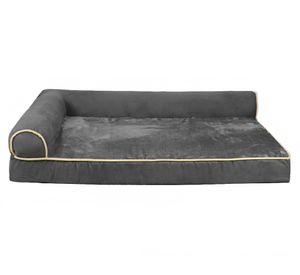 Cama sofá ortopédica perro 14x75x50 cm L gris
