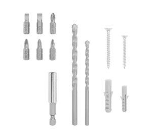 Set brocas-tornillos-tarugos 65 piezas