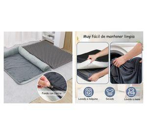 Cama sofá ortopédica perro 14x75x50 cm L gris