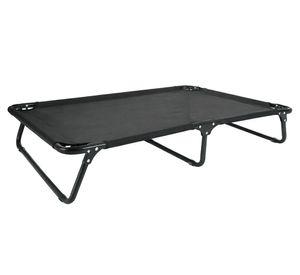 Cama elevada perro 16x58x72 cm M negro