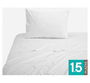 Juego de sábanas blanco 1.5 plazas 144 hilos
