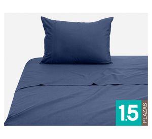 Juego de sábanas denim 1.5 plazas 144 hilos