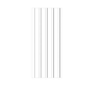 Wall panel Prisma blanco 18.2x280 cm 2.03 m2
