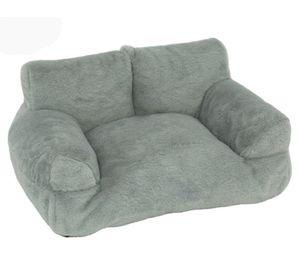 Cama sofá relajante mascota lavable 26x75x50 cm M gris